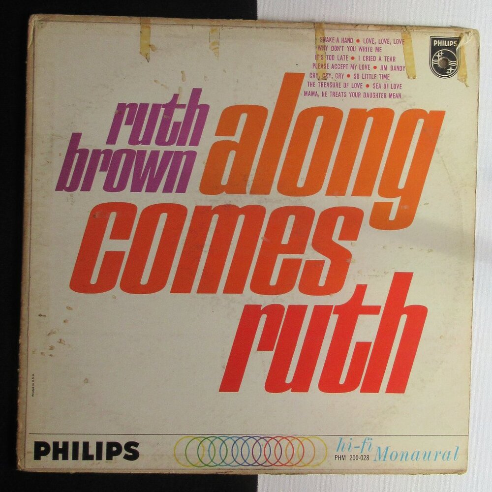 Ruth Brown, Along Comes Ruth, Funk, Soul, Vintage, Vinyl, Album, 60s